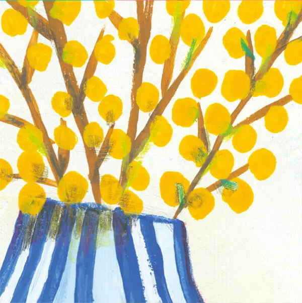Mimosa vase bleu – Image 5