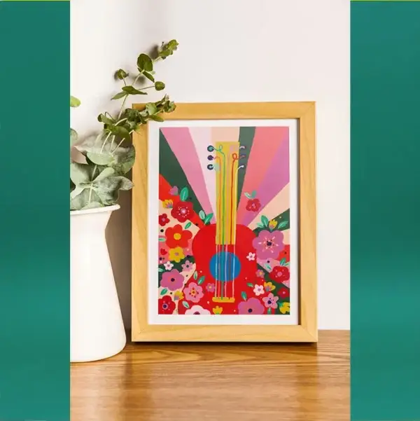 Guitare fleurie – Image 3