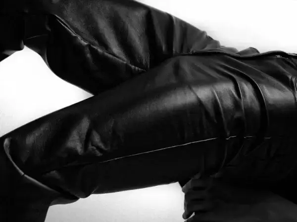 Black leather